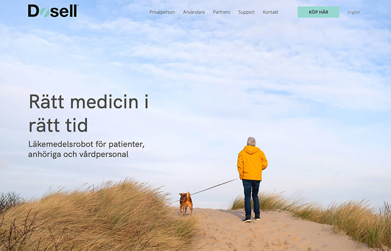 WordPress-webbplats med WooCommerce e-handel byggd av Comlog Studio