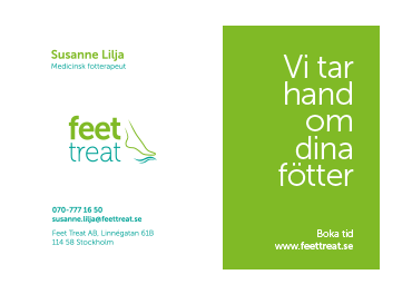 Grafisk designprofil för medicinsk fotvård