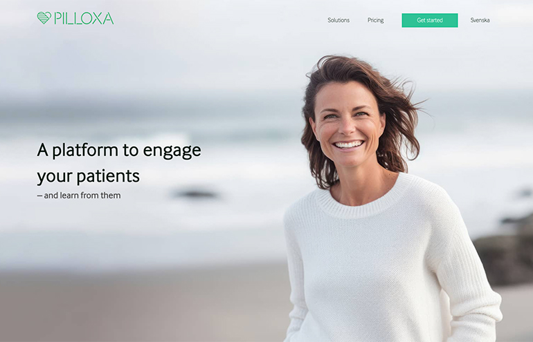 WordPress-webbplats för digital hälsoplattform inom life science byggd av Comlog Studio